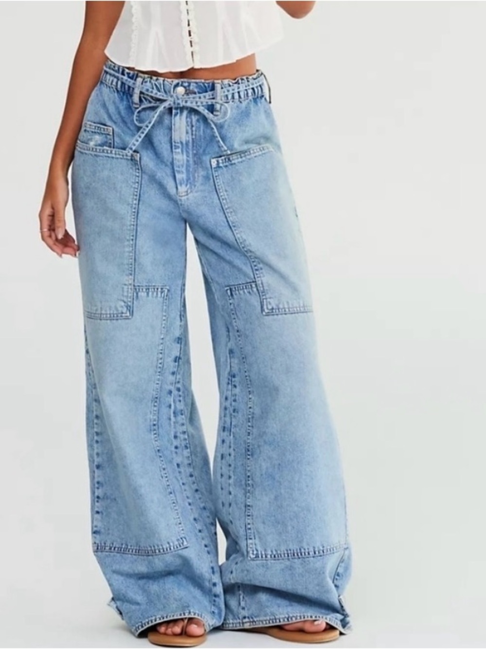 NWOT We The Free CRVY Outlaw Wide Leg Jeans